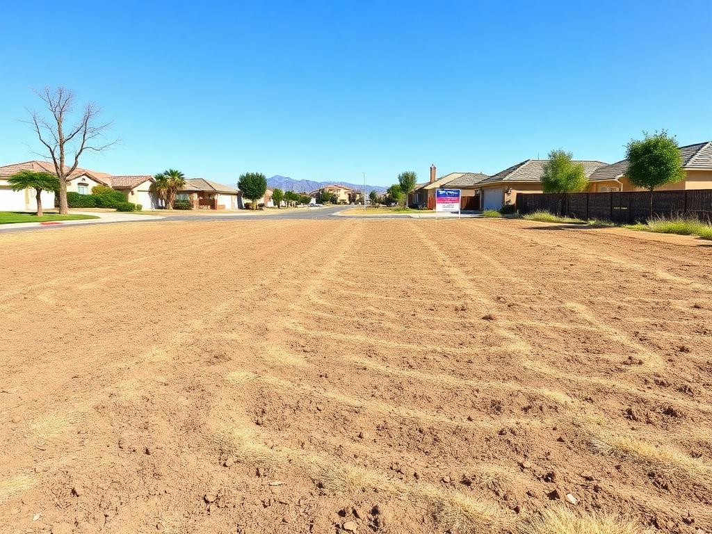 Cleared vacant lot ready for listing